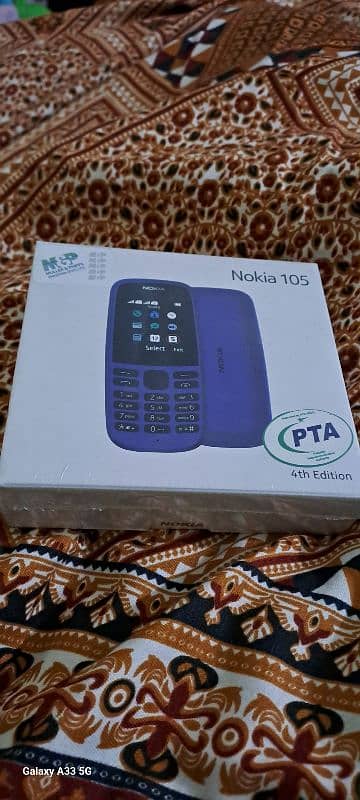 Nokia 105 pin pack box PTA approved Dual sim  urgnt sale serious cntct 0