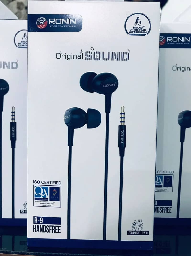 Ronin R9 / R-9 Original Handsfree Clear Base Boosted & Stereo Sound 5