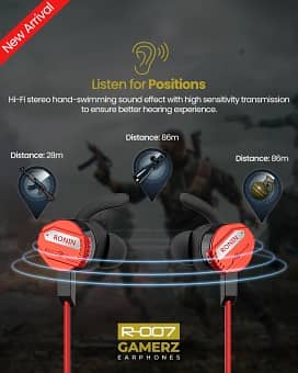 Ronin R-007 Simple Gaming Handfree with Cable Mic & Premium Sound 7