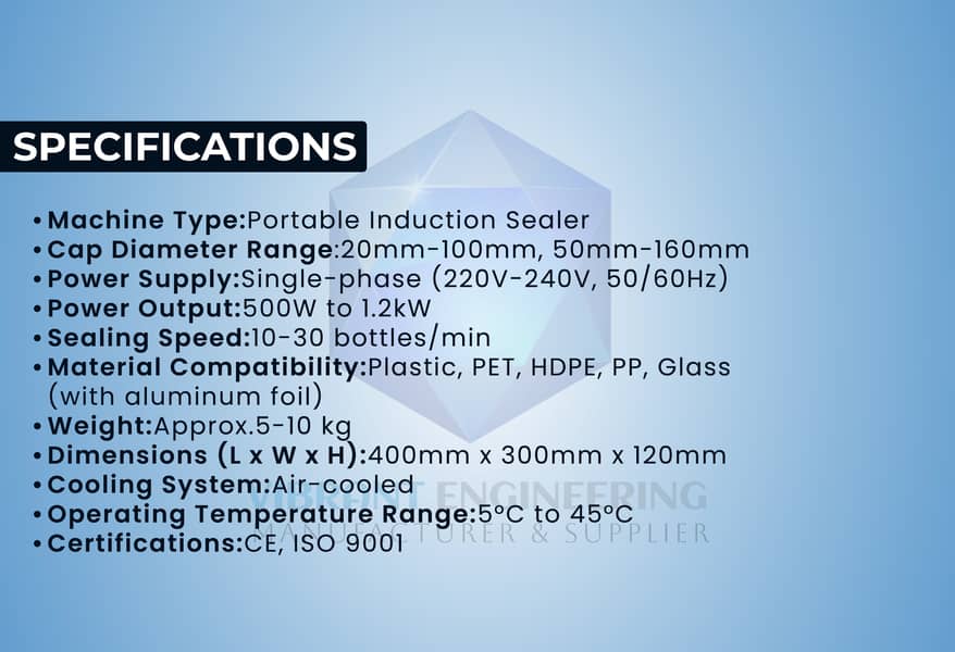 Aluminum Foil Handheld Induction Sealer | Sealing and Packing Machine 3