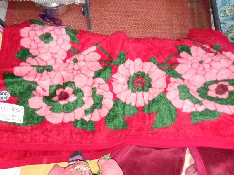 Red Blanket New Made in Korea 200×240 Double palai 3