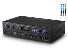 Donner Bluetooth 5.0 Stereo Audio Amplifier Receiver, 4 Channel