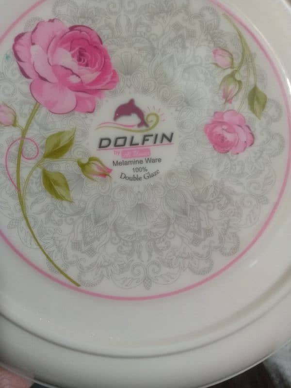 Dinner dolfin melamine ware double glaze 13