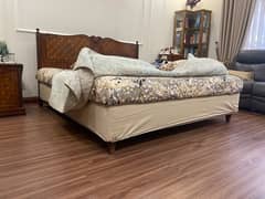 King Size Bed + 2 Side Tables + Chest of Drawers