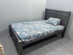 iron bed without mattress