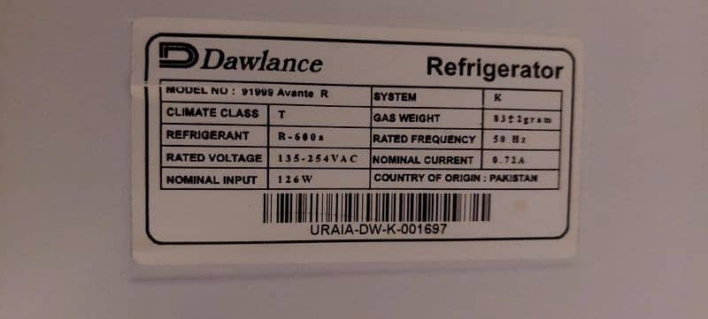 Dawlance Avante REF 91999 Fridge 5