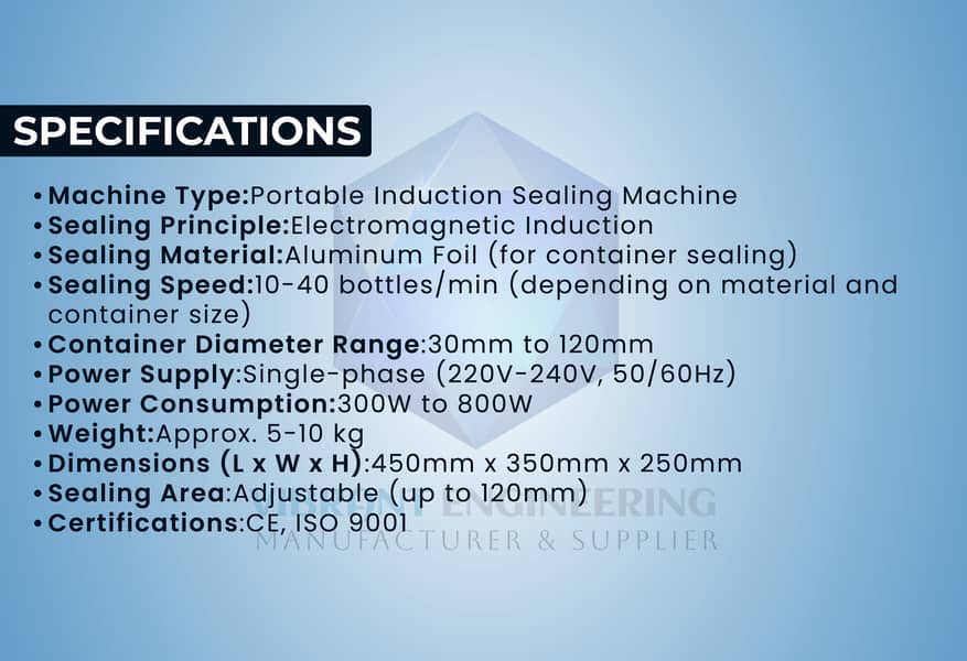 Induction Sealing Machine |  foil jar Induction sealer Packing Machine 6