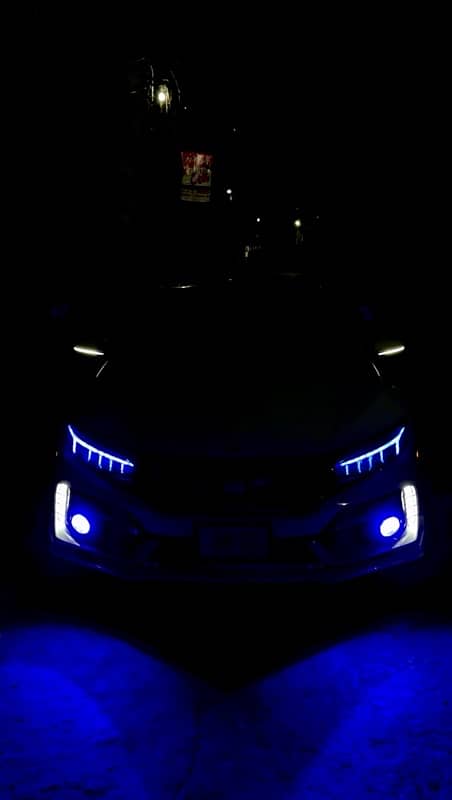 FRONT AUDI STYLE RGB LIGHT HONDA CIVIC X 4