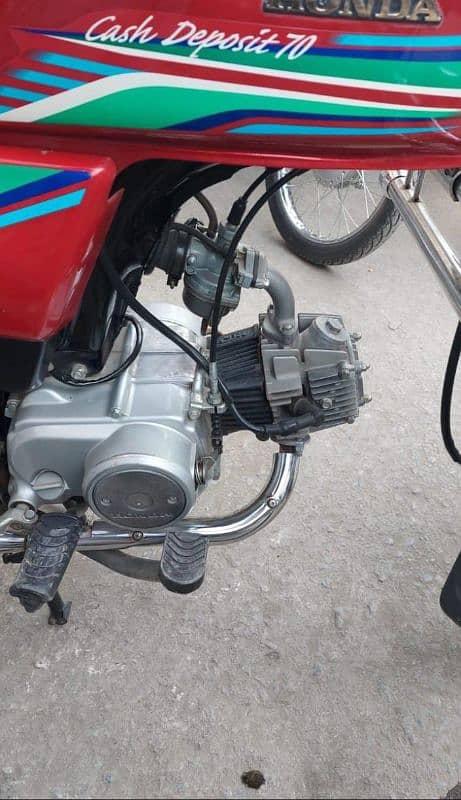 Honda CD70cc bick argent for sell engan file ok whatsap03272339582 3