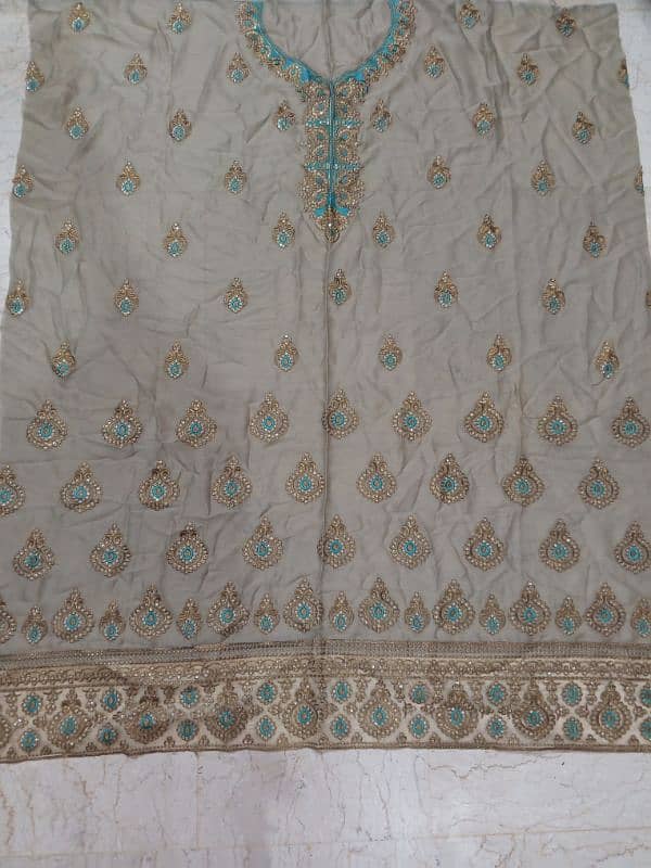 3 piece fully embroidered suit. . 1