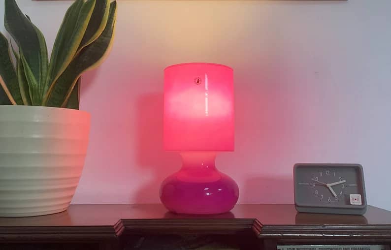 90s Pink IKEA vintage LAMP 2