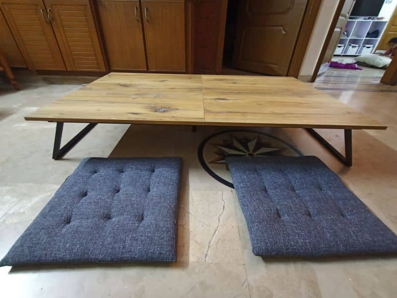 Folding Dining Table with cushions 6