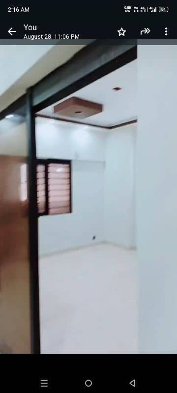 2 bad Dd flate for rent saima Presedency gulistan e johar block 7 9