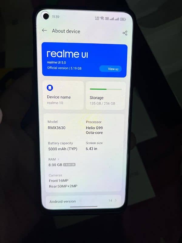 Realme 10 8+8 256 ha 18