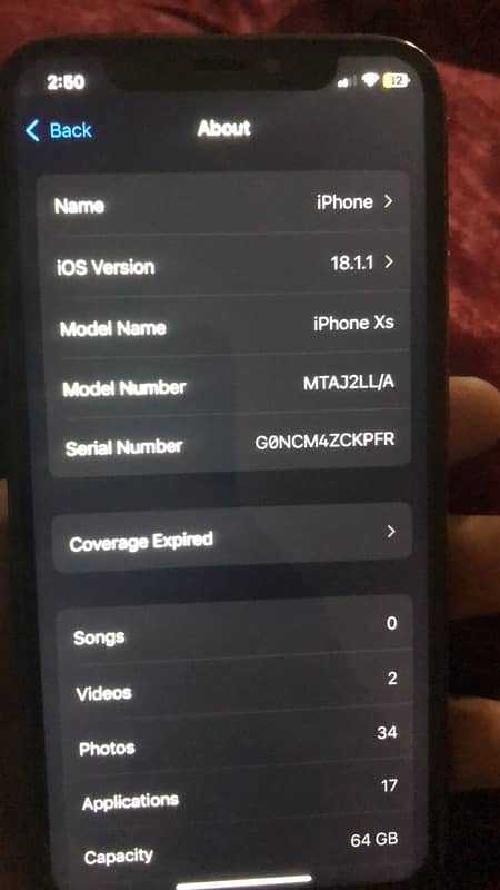 iPhone xs 64gb non pta 5