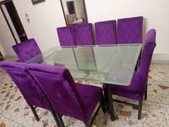 8 Chairs Dining Table Used like New!!