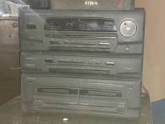 kenwood genuine stereo system with 2 orignal sony speaker 1 big aiwa