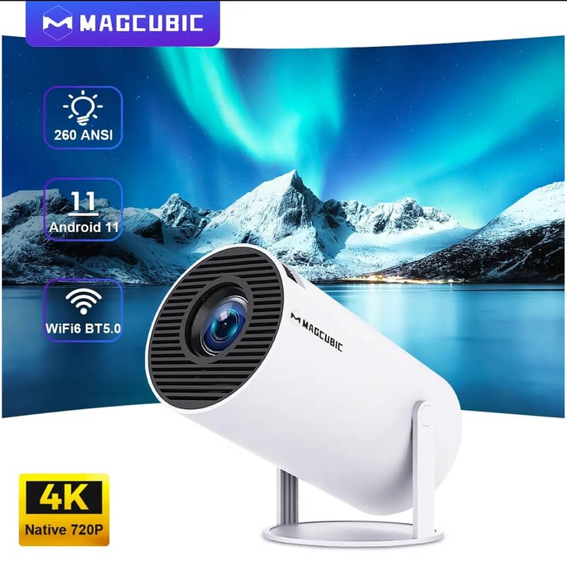 Magcubic Hy300 pro Android projector 4K 260 ANSI 1280*720P native 0