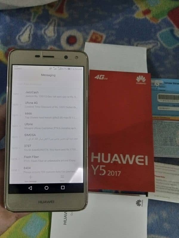 Huawei y5 2/16 GB good condition 4G complete box PTA officel Approved 5