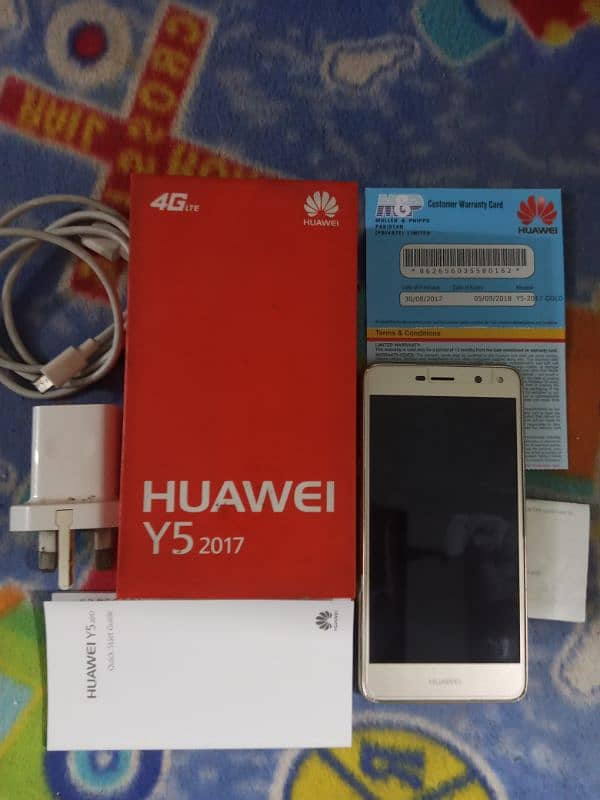 Huawei y5 2/16 GB good condition 4G complete box PTA officel Approved 10