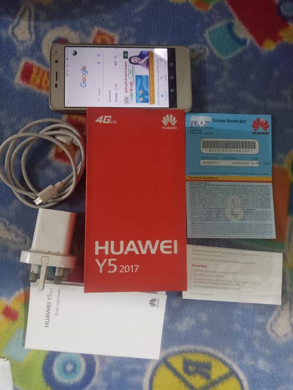 Huawei y5 2/16 GB good condition 4G complete box PTA officel Approved 17