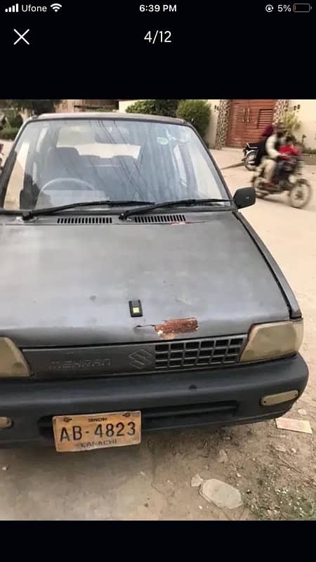 Suzuki Mehran VX 1995 Cng Grey Colour. 4