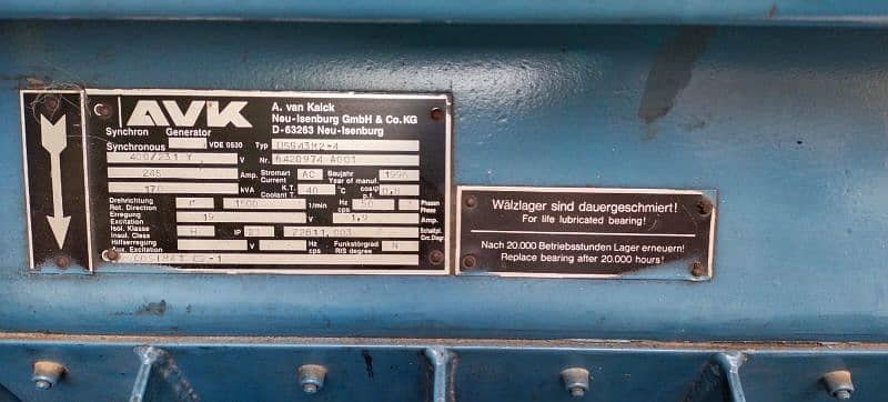 Deutz 170 KVA DGSET German made 1996 Model. 1