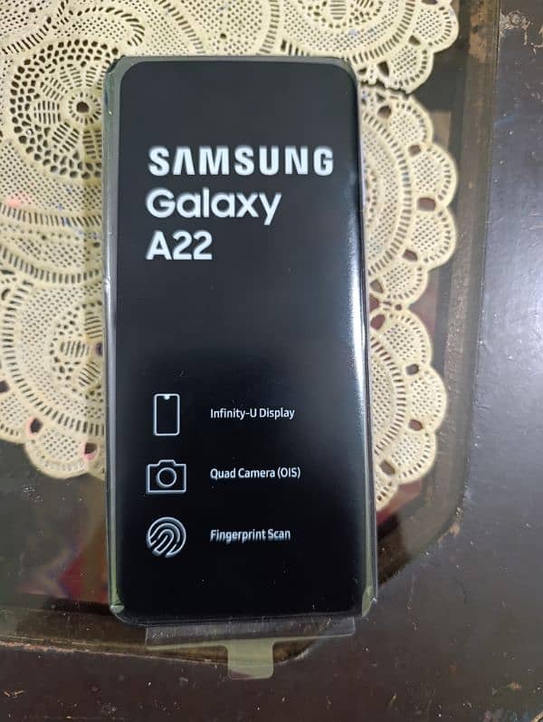 Samsung A22 box pack condition 6+6gb 128gb please read full add 0