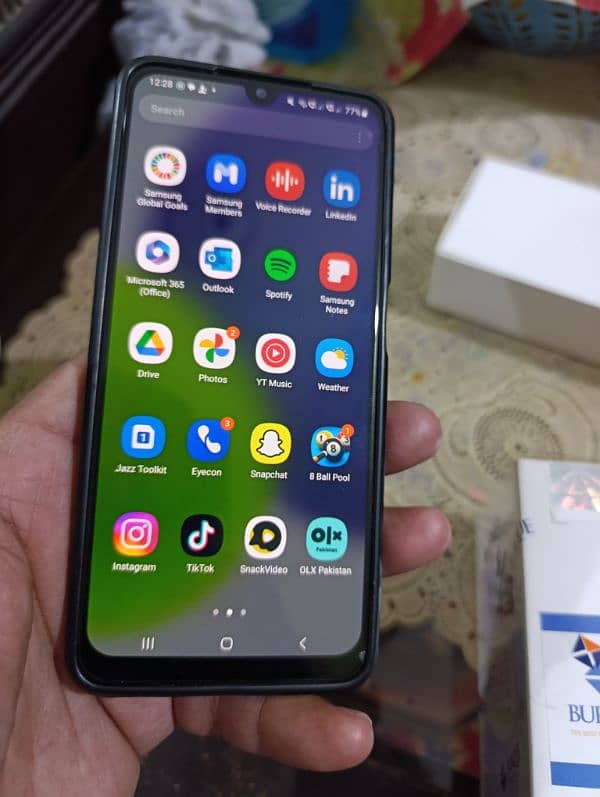 Samsung A22 box pack condition 6+6gb 128gb please read full add 9