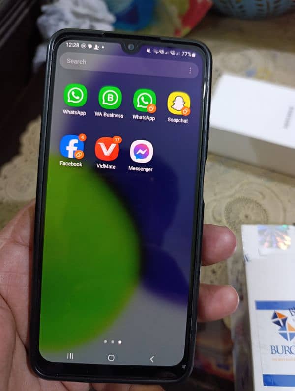 Samsung A22 box pack condition 6+6gb 128gb please read full add 13