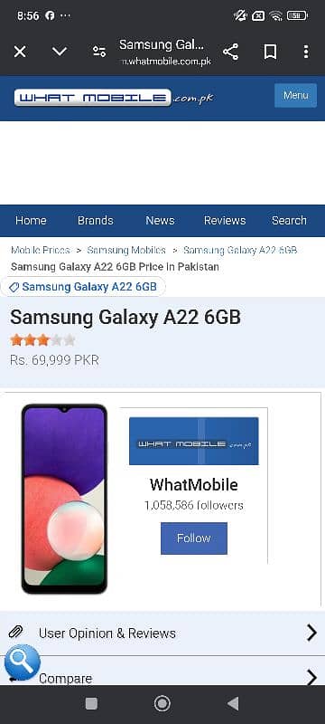 Samsung A22 box pack condition 6+6gb 128gb please read full add 15