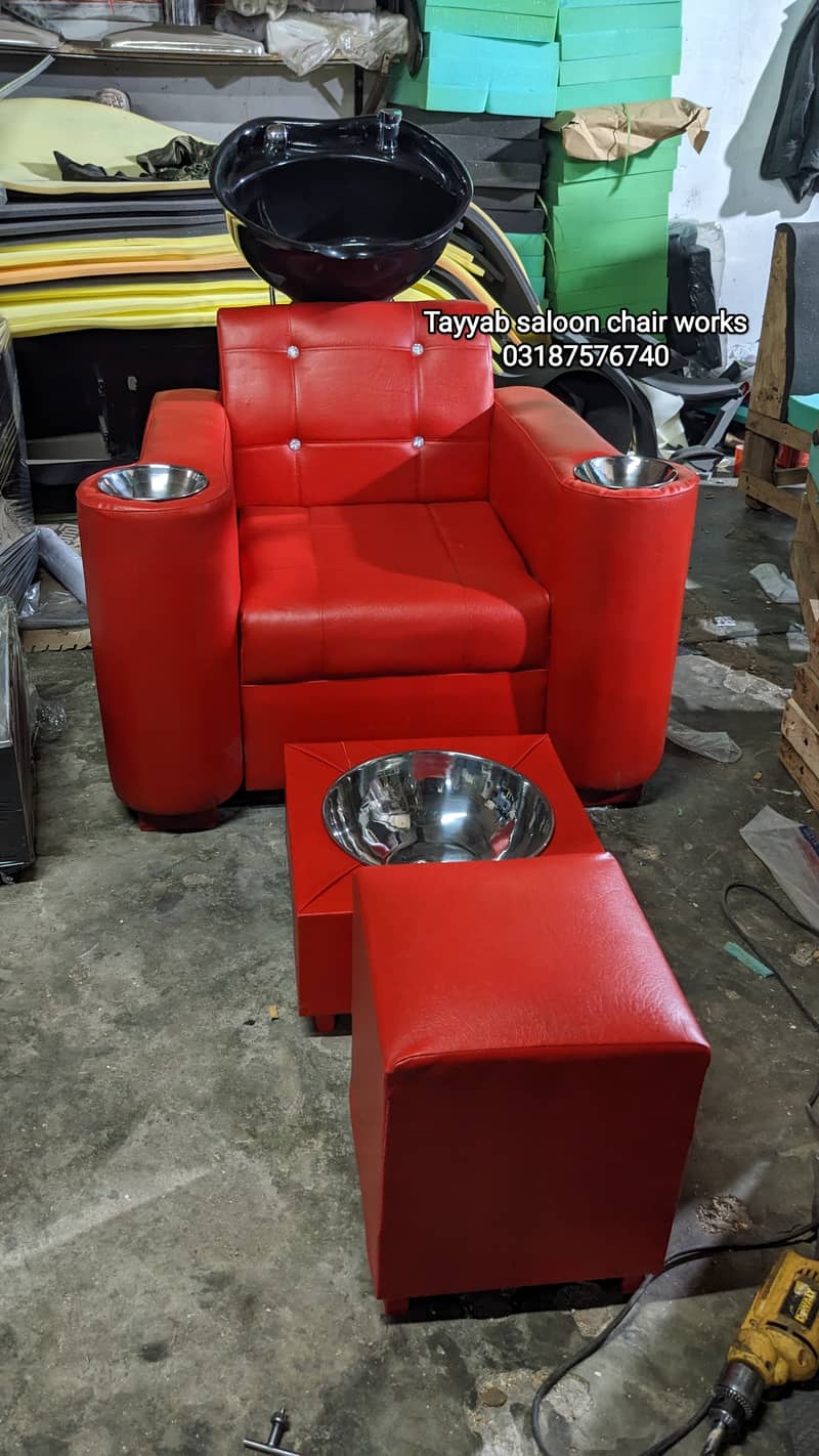 Parlour Chair/Saloon Chair/Shampoo Unit/Pedicure/Facial Bed/Trolley 6