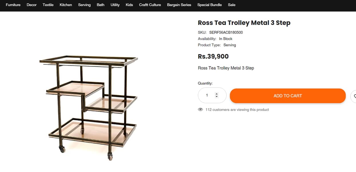 Branded New Tea Trolley from Habitt brand 4