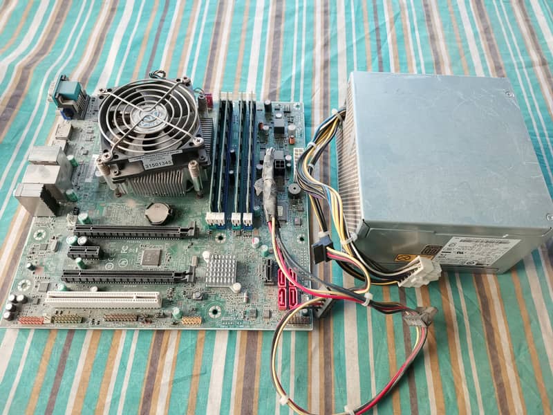 Intel CPU + Motherbaord + RAMs + PSU for sale 0