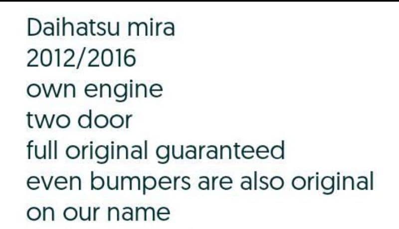 Daihatsu Mira 2012/2016 Two Door 10