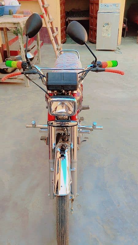 HONDA CG 125 FOR SALE NEW MODEL RED COLOUR (KASUR CITY)(03206599410) 2