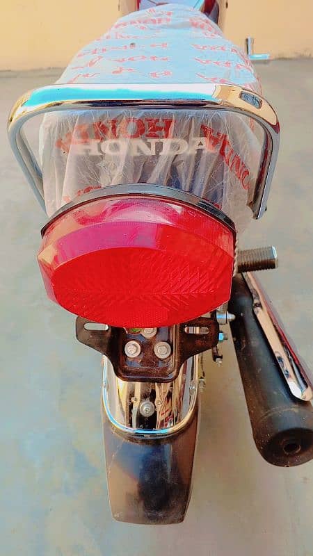 HONDA CG 125 FOR SALE NEW MODEL RED COLOUR (KASUR CITY)(03206599410) 4