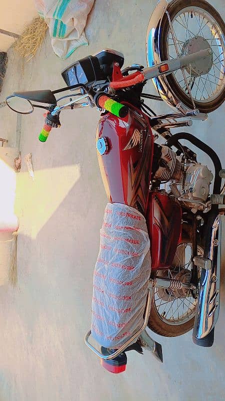 HONDA CG 125 FOR SALE NEW MODEL RED COLOUR (KASUR CITY)(03206599410) 6