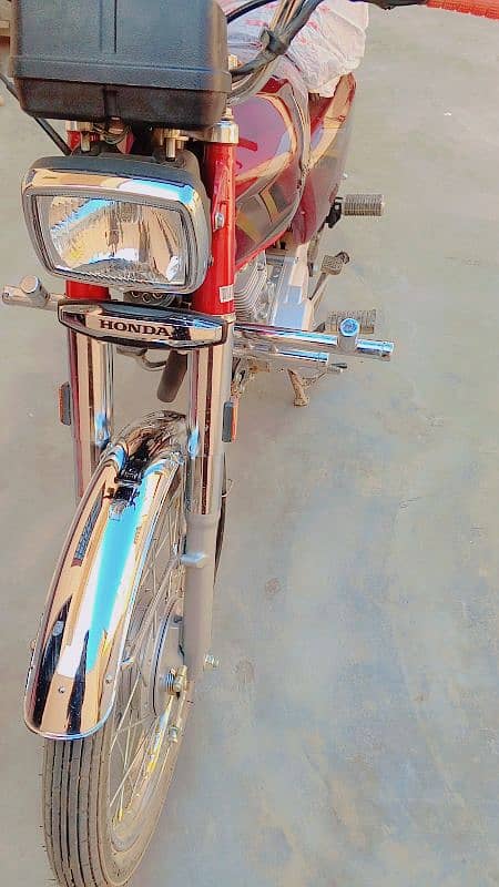 HONDA CG 125 FOR SALE NEW MODEL RED COLOUR (KASUR CITY)(03206599410) 13