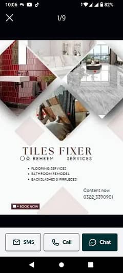 tiles fixer construction