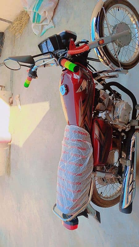 HONDA CG 125 FOR SALE NEW MODEL RED COLOUR (KASUR CITY)(03206599410) 17