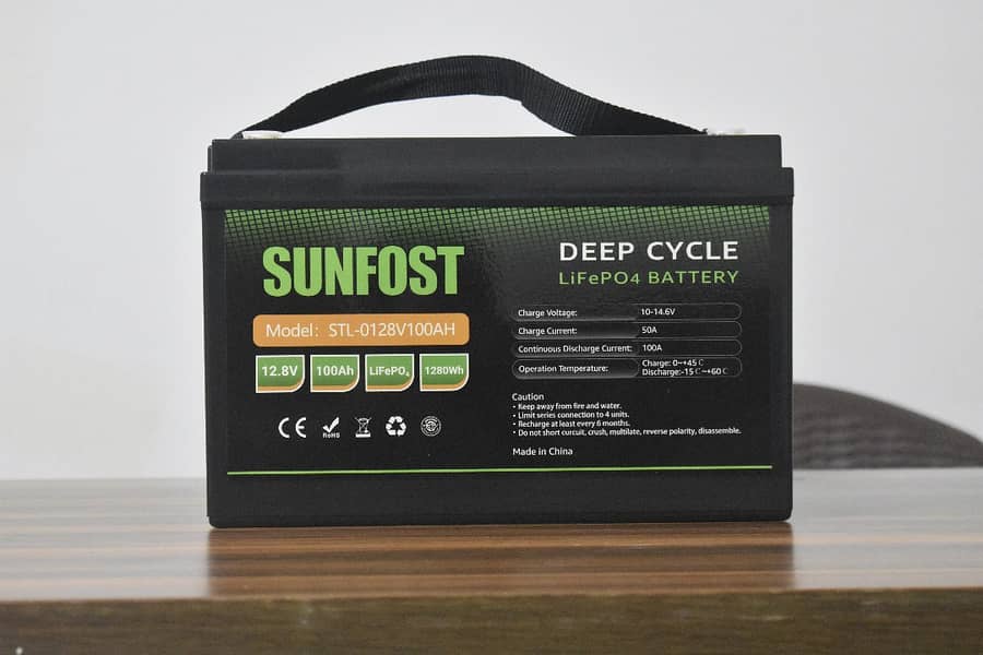 sunfost lithium battery  12.8v 100ah 0