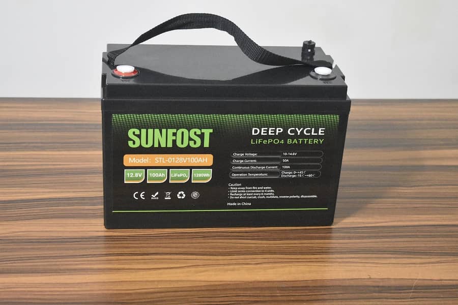 sunfost lithium battery  12.8v 100ah 1