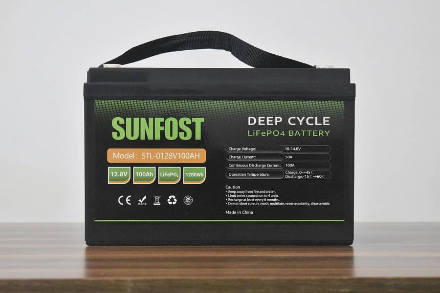 sunfost lithium battery  12.8v 100ah 4