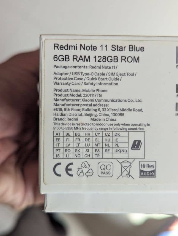 Xiaomi Redmi Note 11 - 6gb/128 7