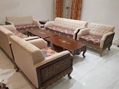 8 Seater Sofa / Sofa Set / 8 Seater Sofa Set with Tables