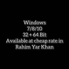 Windows 7, 8, 10 available