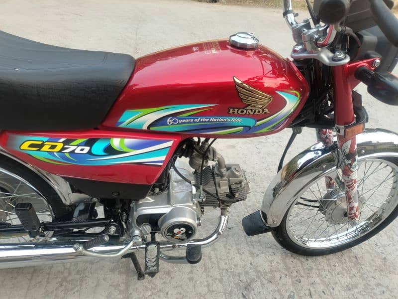 Honda CD70 model 2024 Rawalpindi number 03335565580 5