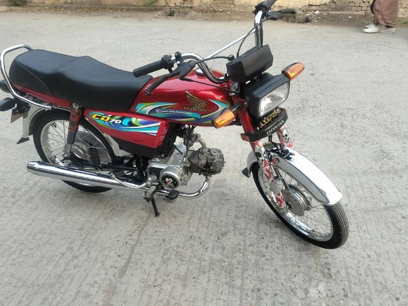 Honda CD70 model 2024 Rawalpindi number 03335565580 9