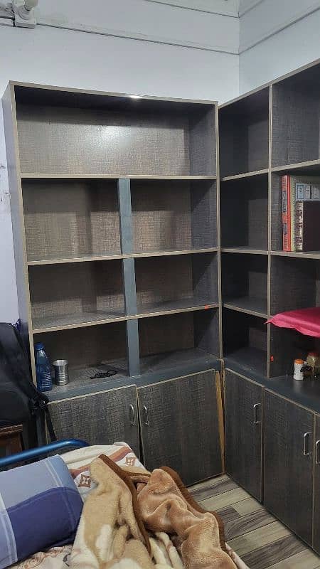 Cupboard Almaari Book Shelves Racks Library 1